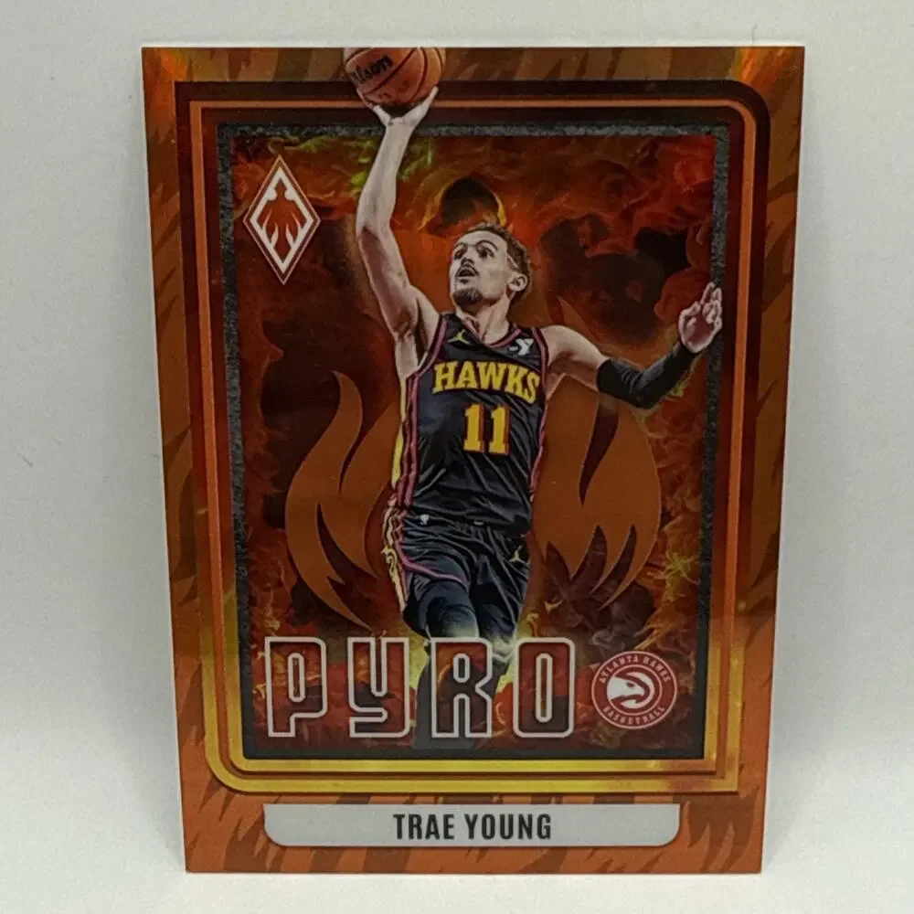 🔥 2023-24 Panini Phoenix - PYRO ORANGE 1/49 - TRAE YOUNG 🔥Atlanta Hawks